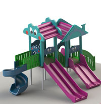 مجموعه بازی سرسره آبی کد 003